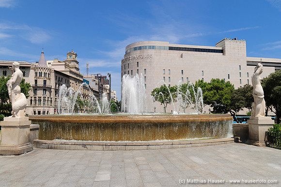 Placa de Catalunya, Barcelona, Katalonien, Spanien