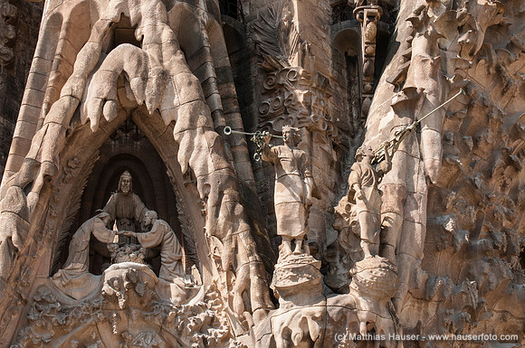 Sagrada Familia, Geburtsfassade, Barcelona, Katalonien, Spanien