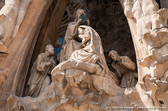 Sagrada Familia, Geburtsfassade, Barcelona, Katalonien, Spanien