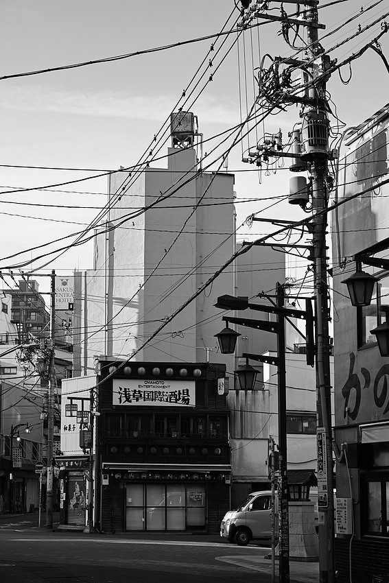 Asakusa Tokyo Black and White Photo