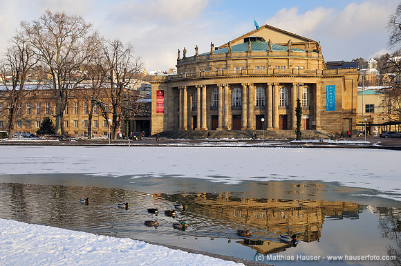 Staatstheater, Staatsoper, Stuttgart, Baden-Württemberg, Deutschland - Grosses Haus, main building, Staatstheater, state theater and opera, Stuttgart, Baden-Wuerttemberg, Germany