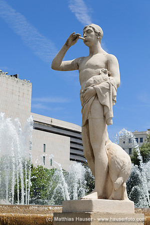 Placa de Catalunya, Barcelona, Katalonien, Spanien