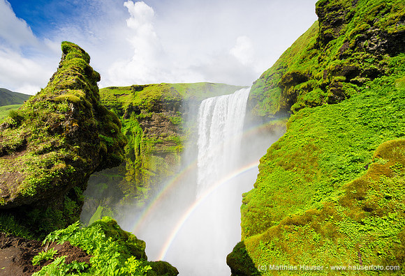 Waterfall Skogafoss Iceland