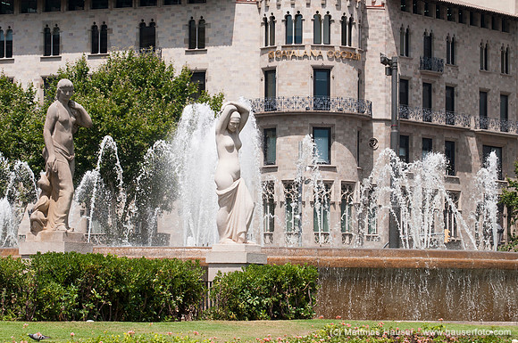 Placa de Catalunya, Barcelona, Katalonien, Spanien
