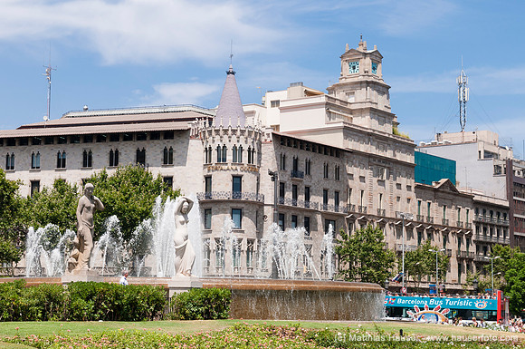 Placa de Catalunya, Barcelona, Katalonien, Spanien