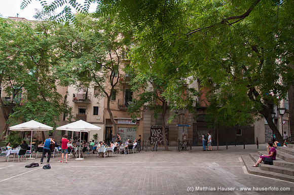 Placa de Sant Pere, Barcelona, Spanien