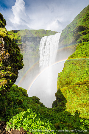 Waterfall Skogafoss Iceland