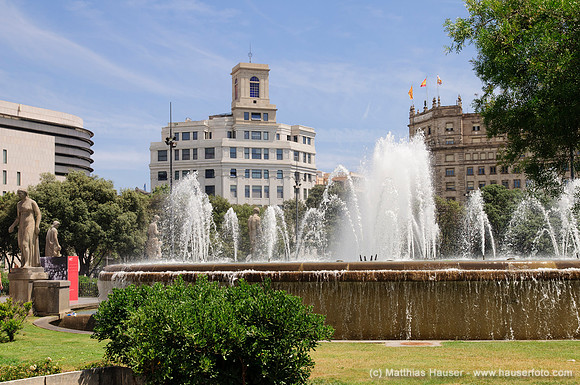 Placa de Catalunya, Barcelona, Katalonien, Spanien