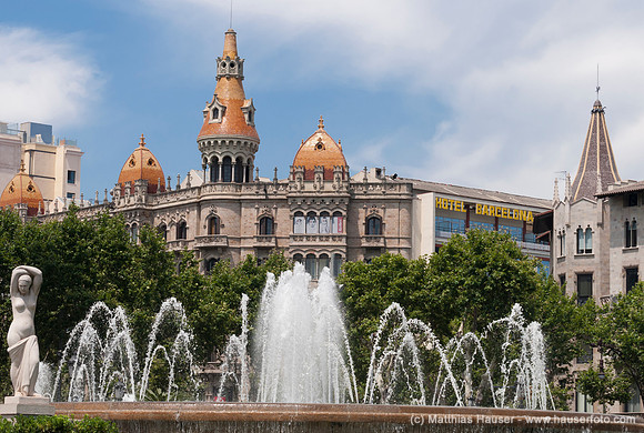 Placa de Catalunya, Barcelona, Katalonien, Spanien