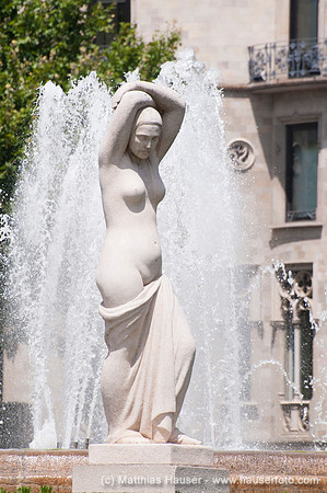 Placa de Catalunya, Barcelona, Katalonien, Spanien
