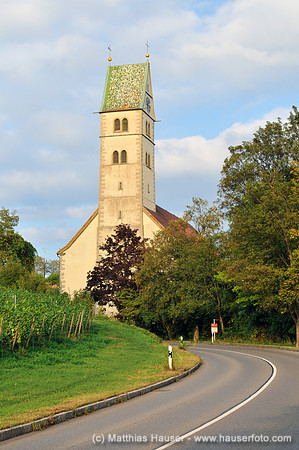 Katholische Pfarrkirche Mariä Heimsuchung, Meersburg am Bodensee, Baden-Württemberg, Deutschland, Europa - Catholic Church of the Visitation, Meersburg on Lake Constance, Baden-Wuerttemberg, Germany,