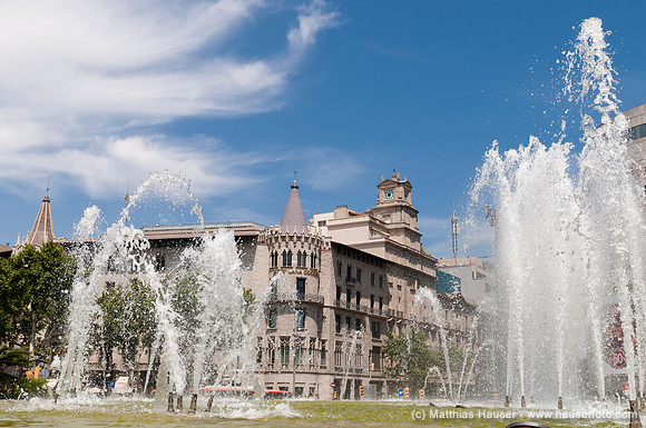Placa de Catalunya, Barcelona, Katalonien, Spanien