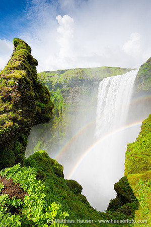 Waterfall Skogafoss Iceland