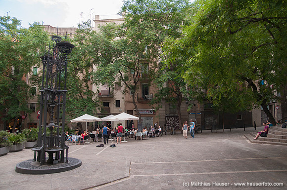 Placa de Sant Pere, Barcelona, Spanien