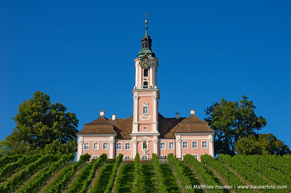 Klosterkirche Birnau, Baden-Württemberg, Deutschland - Monastery Birnau, Baden-Wuerttemberg, Germany