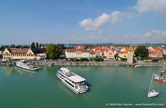 Hafen Lindau, Bodensee, Bayern, Deutschland, Europa - Port Lindau, Lake Constance, Bavaria, Germany, Europe