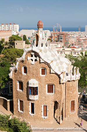 Park Güell auch Parc Güell, Barcelona, Katalonien, Spanien