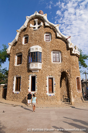 Park Güell auch Parc Güell, Barcelona, Katalonien, Spanien