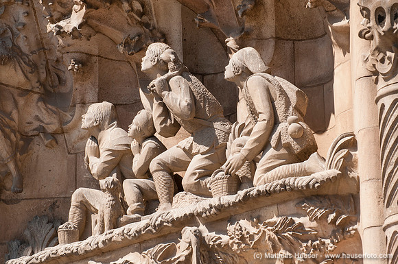 Sagrada Familia, Geburtsfassade, Barcelona, Katalonien, Spanien