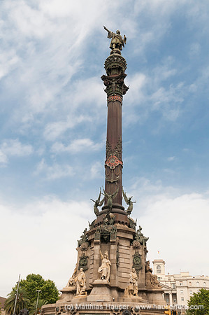 Barcelona Colon Denkmal, Tribut an Christopher Columbus, Barcelo