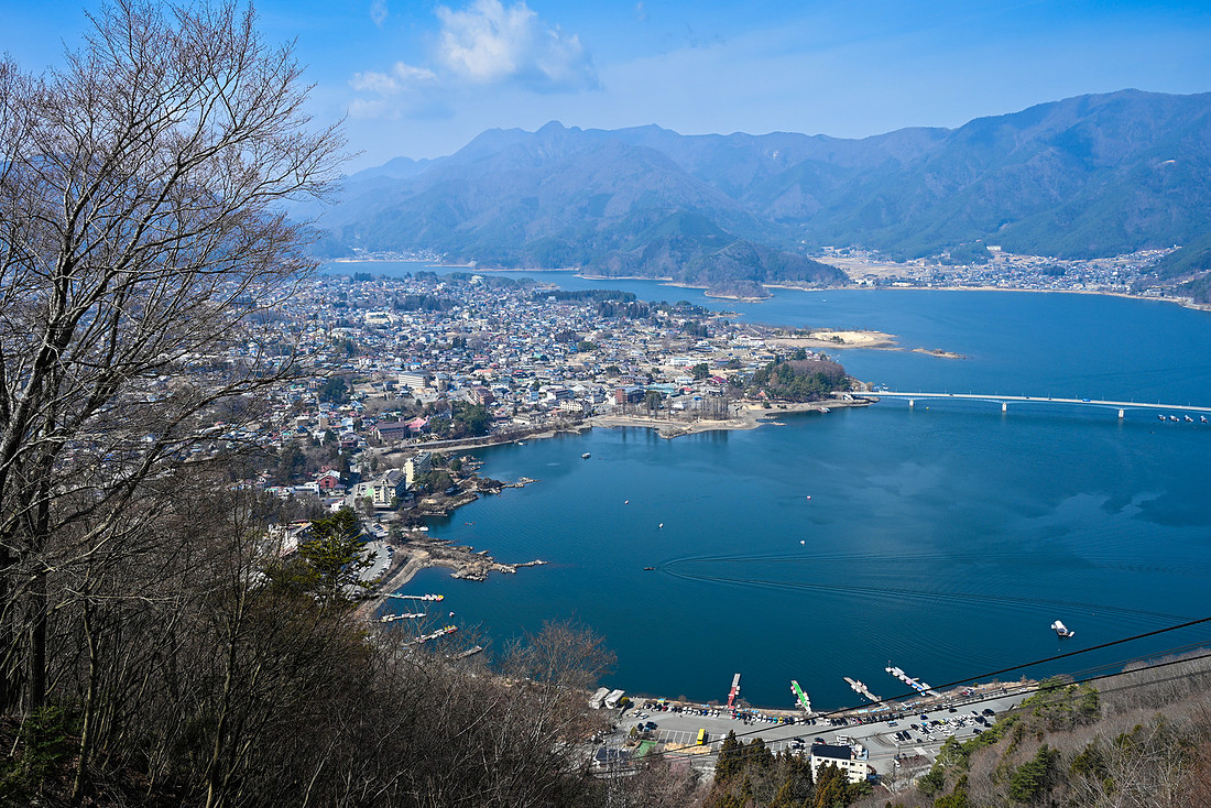 Fujikawaguchiko Japan and Lake Kawaguchi Color Photography
