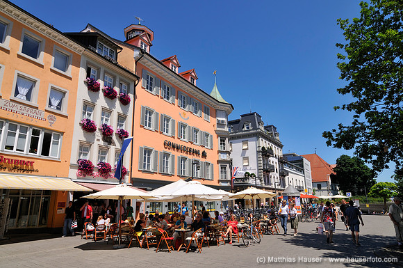 Fußgängerzone in Konstanz, Baden-Württemberg, Deutschland, Europa - Pedestrian zone in Constance, Baden-Wuerttemberg, Germany, Europe