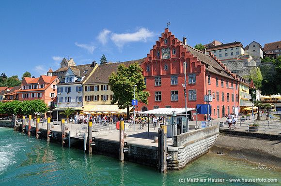 Uferpromenade Meersburg am Bodensee, Baden-Württemberg, Deutschland, Europa - Meersburg banks on Lake Constance, Baden-Wuerttemberg, Germany, Europe