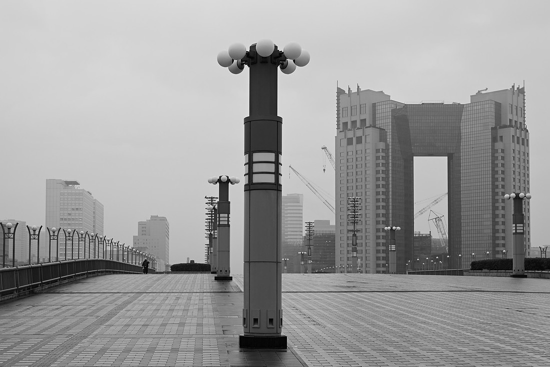 Odaiba Tokyo Japan Black and White Photo