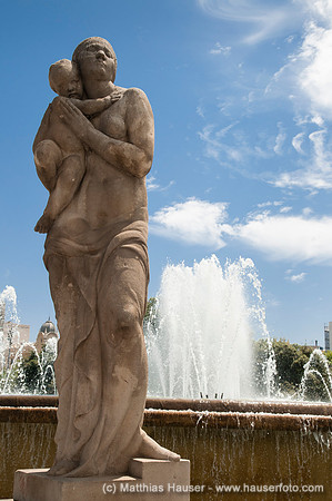 Placa de Catalunya, Barcelona, Katalonien, Spanien